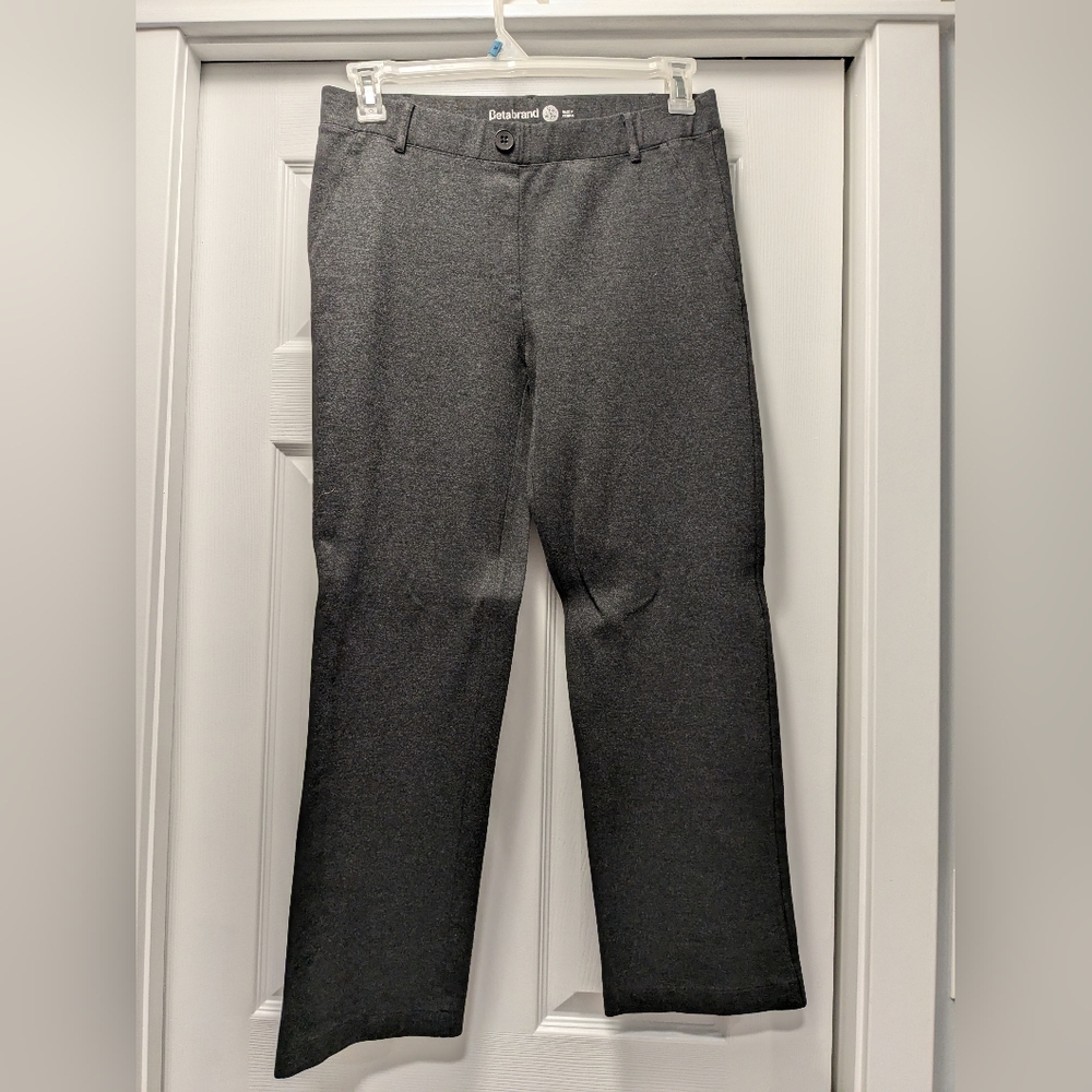 Beta brand dress yoga pant charcoal size Large petite